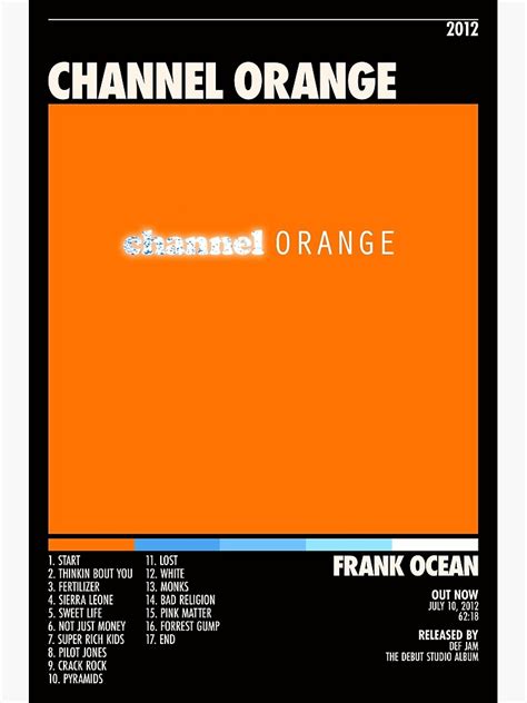 orange chanel blue|channel orange tracklist.